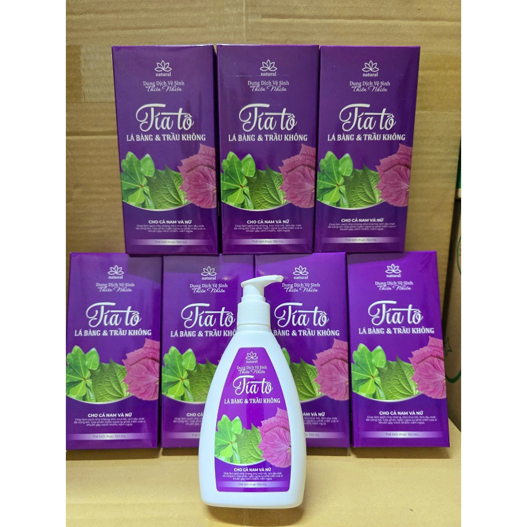 Dung dịch vệ sinh phụ nữ Trầu không Tía tô Hoa bưởi chiết xuất từ thảo dược giúp sạch khuẩn diệt khuẩn hiệu quả an toàn