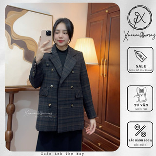Áo dạ tweed cổ vest (75cm) - Xuananhthomay