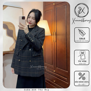 Áo dạ tweed cổ vest (75cm) - Xuananhthomay