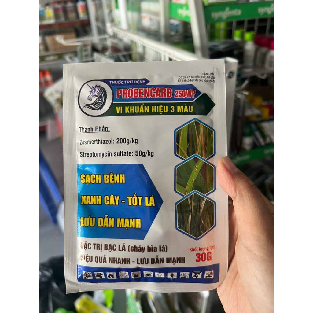 Vi khuẩn hiệu 3 màu quản lý bạc lá, cháy bìa lá gói 30g