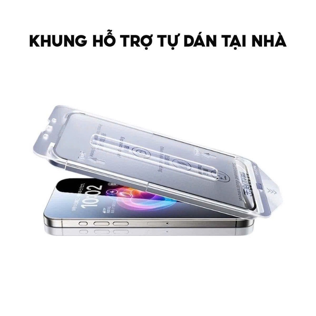 Kính Cường Lực iPhone Trong Suốt Viền Đen Siêu Mỏng 0.8mm Chính Hãng Gor KiNGBON MA-83