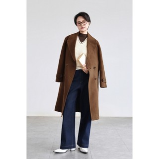 Quần Jean Ống Rộng Nữ LAMER FASHION Dáng Ống Rộng Diễu Chỉ Xanh Đậm Cá Tính Trẻ Trung V64J24Q019