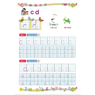 Sách - 5 cuốn Tập Tô Chữ Mẫu Giáo (Lê Mai) - ndbooks