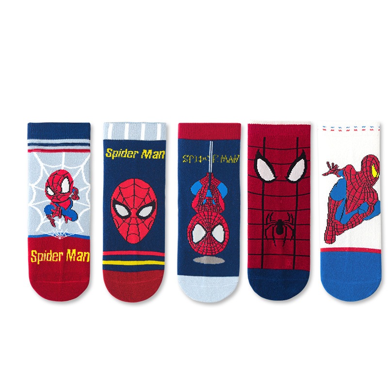 [HÀNG CHẤT LƯỢNG] Vớ siêu nhân bé trai, Tất trẻ em, cotton cao cấp, mềm mịn, dày ấm, hàng MINLIU cao cấp