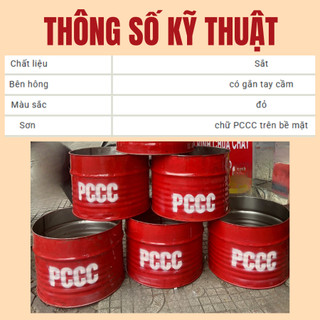Thùng Phi/Phuy đựng Cát chữa c.há.y- Dùng trong thi công và trường hợp khẩn cấp PCCC cư'u h o ả