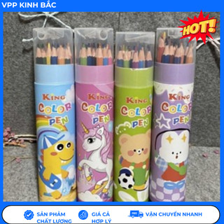 Bút Chì Màu Ông King, Thỏa Sức Cho Bé Sáng Tạo, Các sz 12/18/24 Màu.