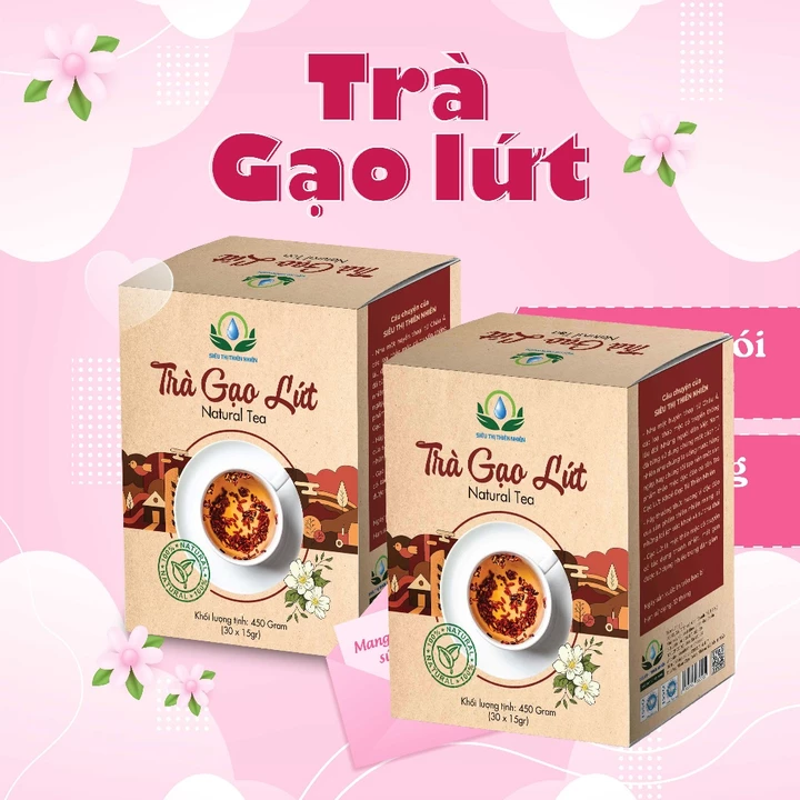 Combo Trà Gạo Lứt Túi Lọc Mix Hoa Nhài, Cỏ Ngọt, Vừng Đen, Đậu Đen Xanh Lòng, Lá Nếp, Gạo Lứt