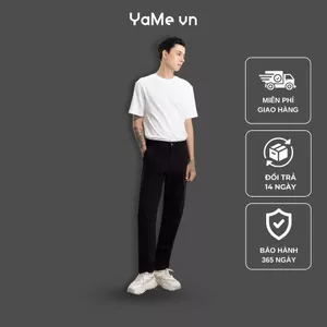Quần Kaki Nam Ống Đứng Tôn Dáng, Vải DurableTex™ Chắc Chắn Mặc Bền The Minimalist 023 Dáng Ôm Vừa F2 23650 |YaMe|