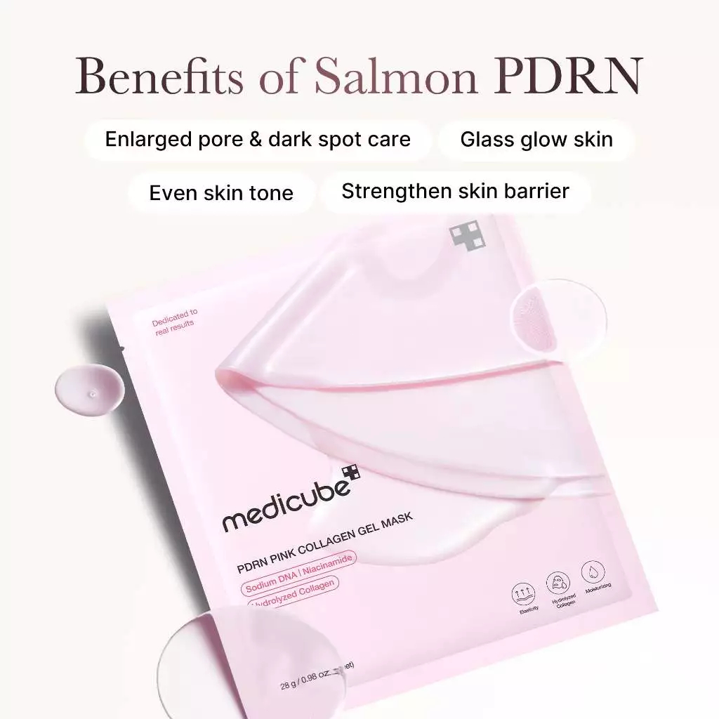 Mặt nạ Collagen Peptide Hồng Medicube PDRN Pink Collagen Jelly Gel Mask 4 pcs 28g