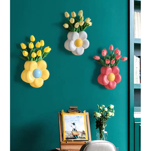 Hoa trang trí treo tường, decor trang trí phong cách