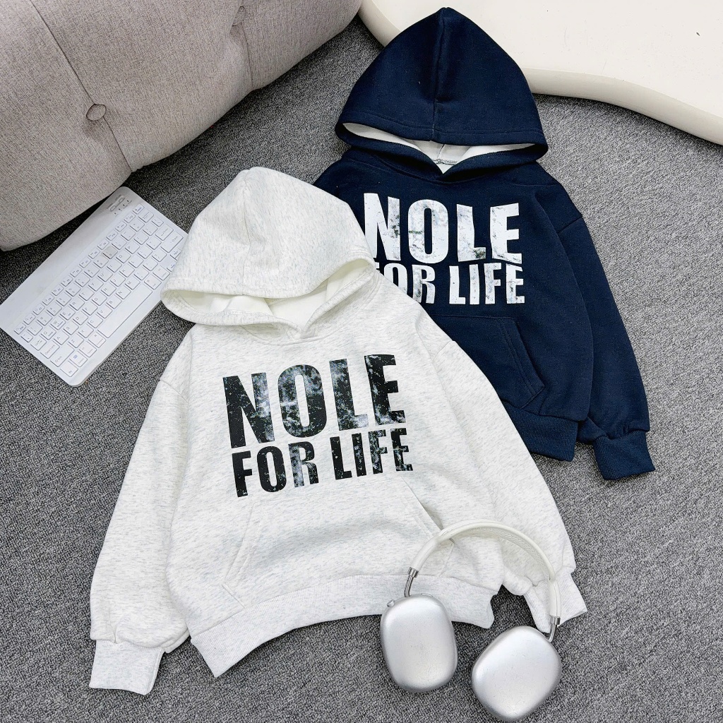 Áo HOODIE NỈ LÓT NHUNG cho bé trai, chất dày mềm mịn, không bai xù. Lớp nhung mềm êm ấm, Dáng thời trang, size 17-60kg