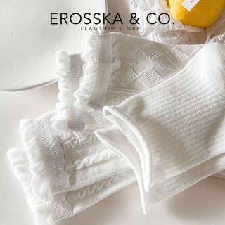 Tất cổ cao, vớ nữ lolita cổ bèo nhún chất liệu coton co giản 4 chiều, vớ cổ cao phong cách Ulzzang