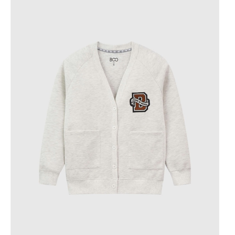 Áo Cardigan Nỉ BOO Thêu Họa Tiết Sáng Tạo, Chất Liệu Dày Dặn Ấm Áp Phù Hợp Nam Nữ