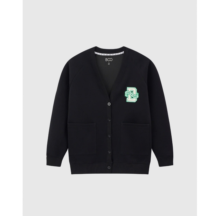 Áo Cardigan Nỉ BOO Thêu Họa Tiết Sáng Tạo, Chất Liệu Dày Dặn Ấm Áp Phù Hợp Nam Nữ