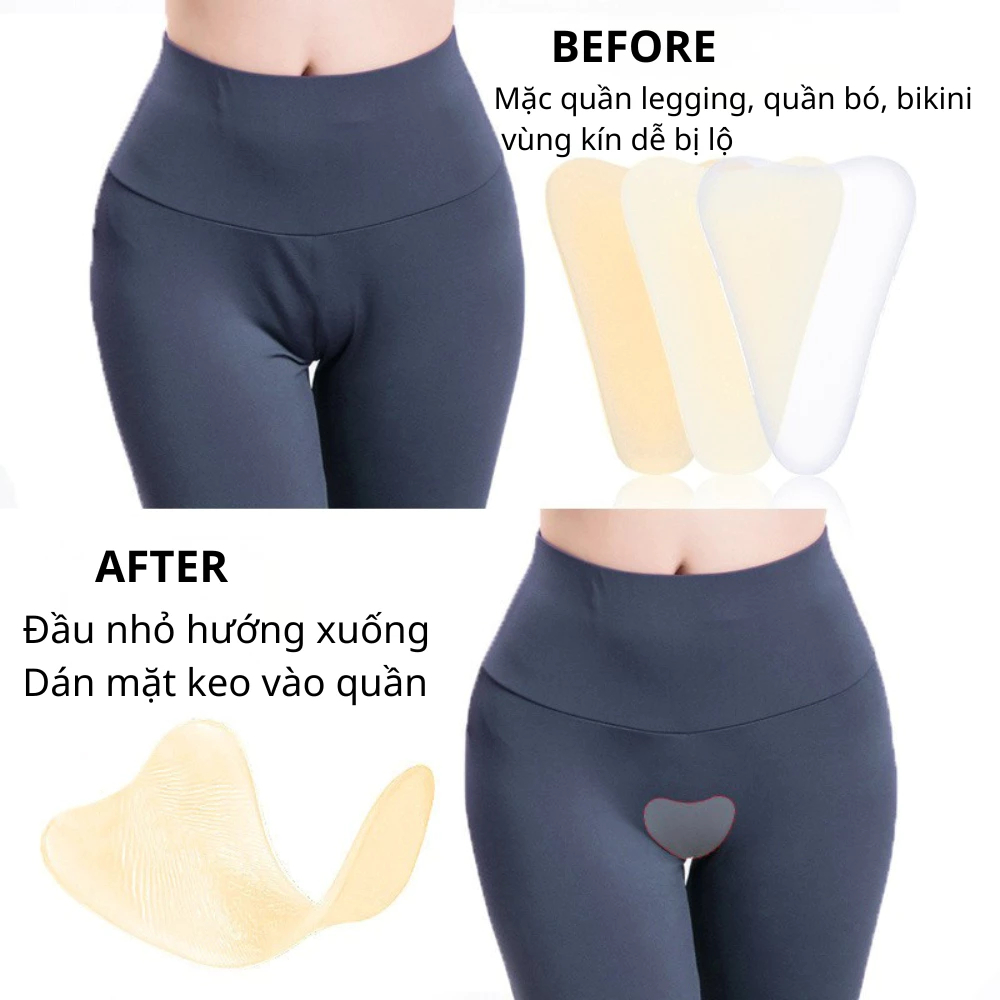 [Peinn] Miếng dán lót che khuyết điểm vùng chữ V,che rãnh hỗ trợ mặc quần Legging, Quần Bó, Bikini - HT015