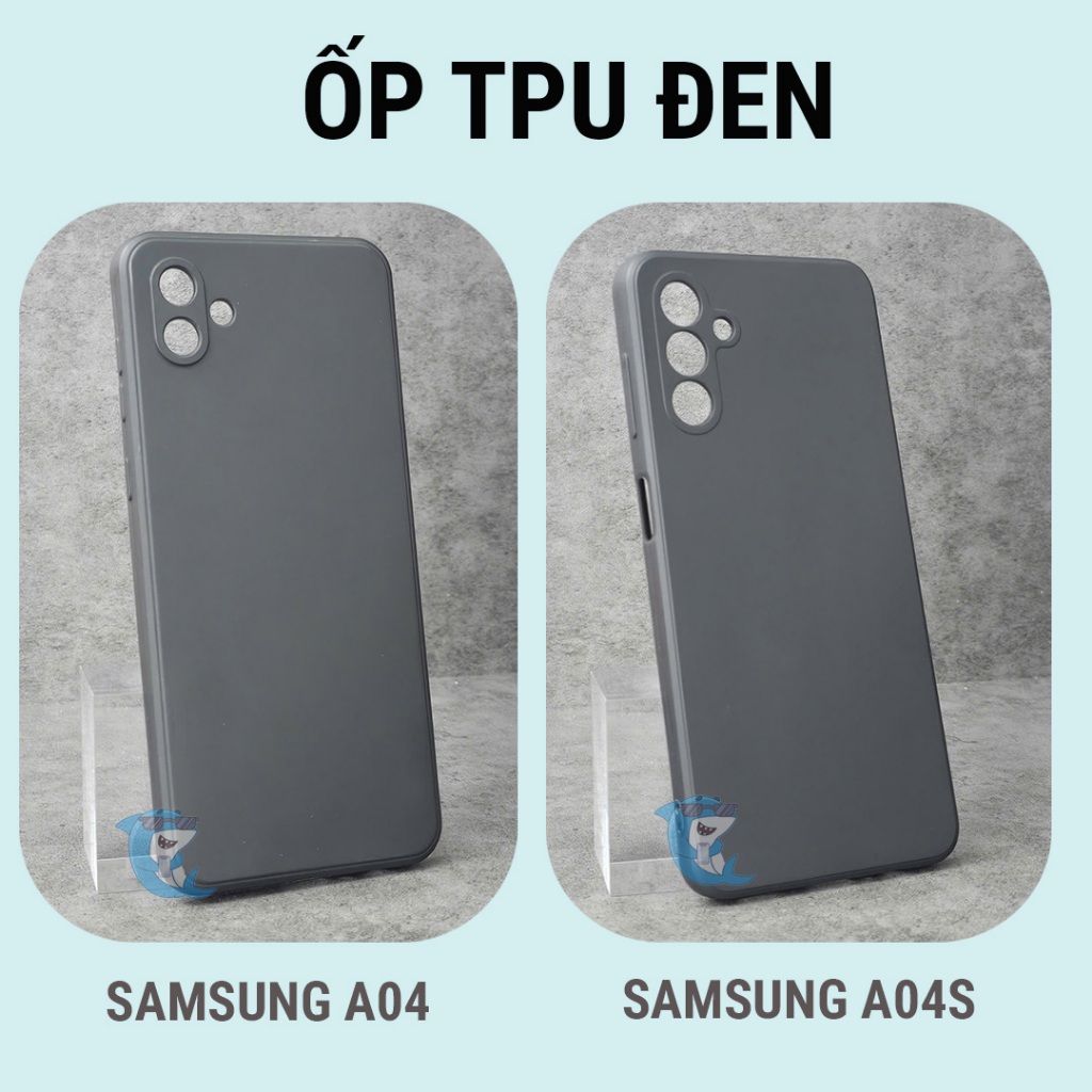 Ốp lưng Samsung A04, A04S bảo vệ cam điện thoại toàn diện cạnh vuông nhựa dẻo tpu bibi