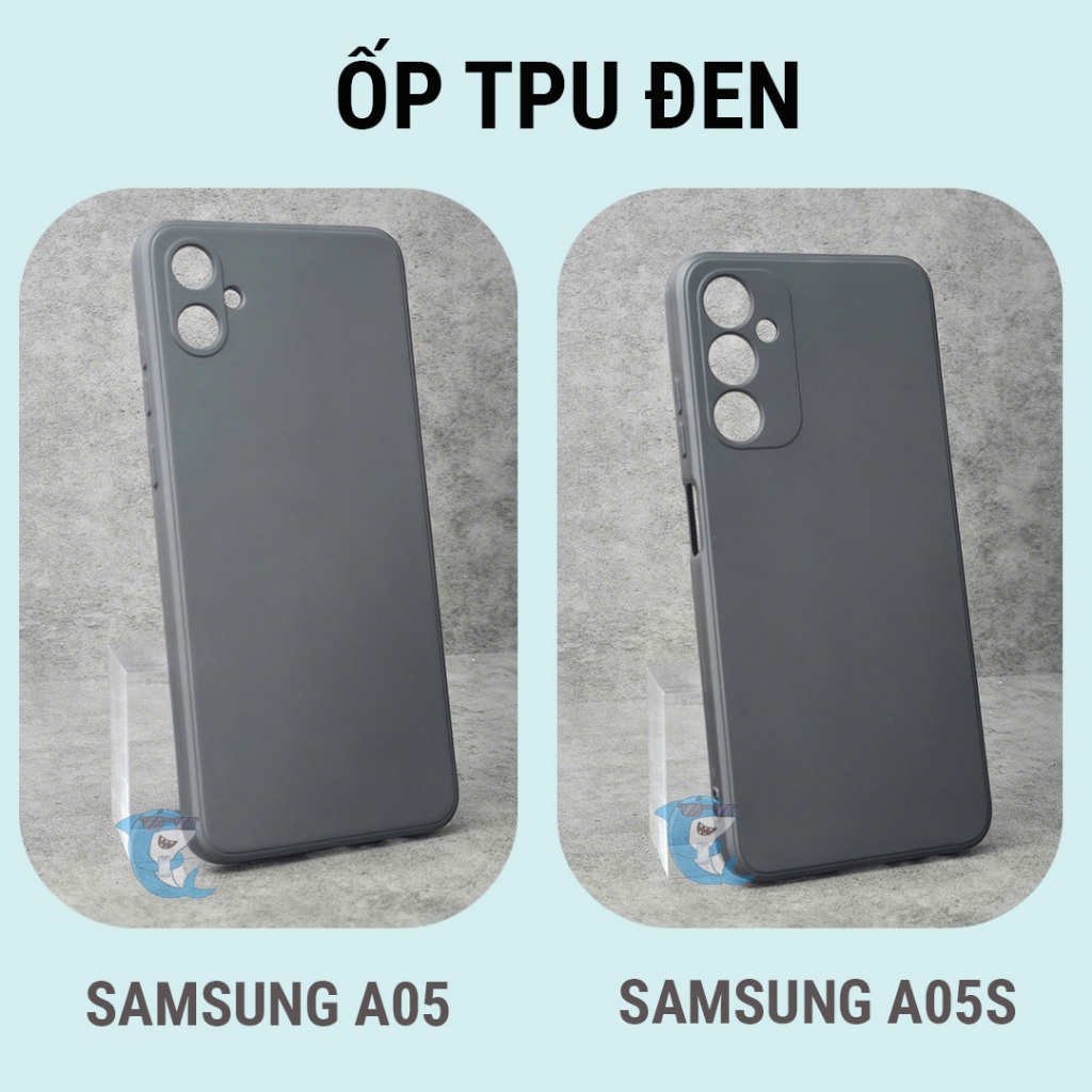 Ốp lưng Samsung A05, A05S bảo vệ cam điện thoại toàn diện cạnh vuông nhựa dẻo tpu bibi glass
