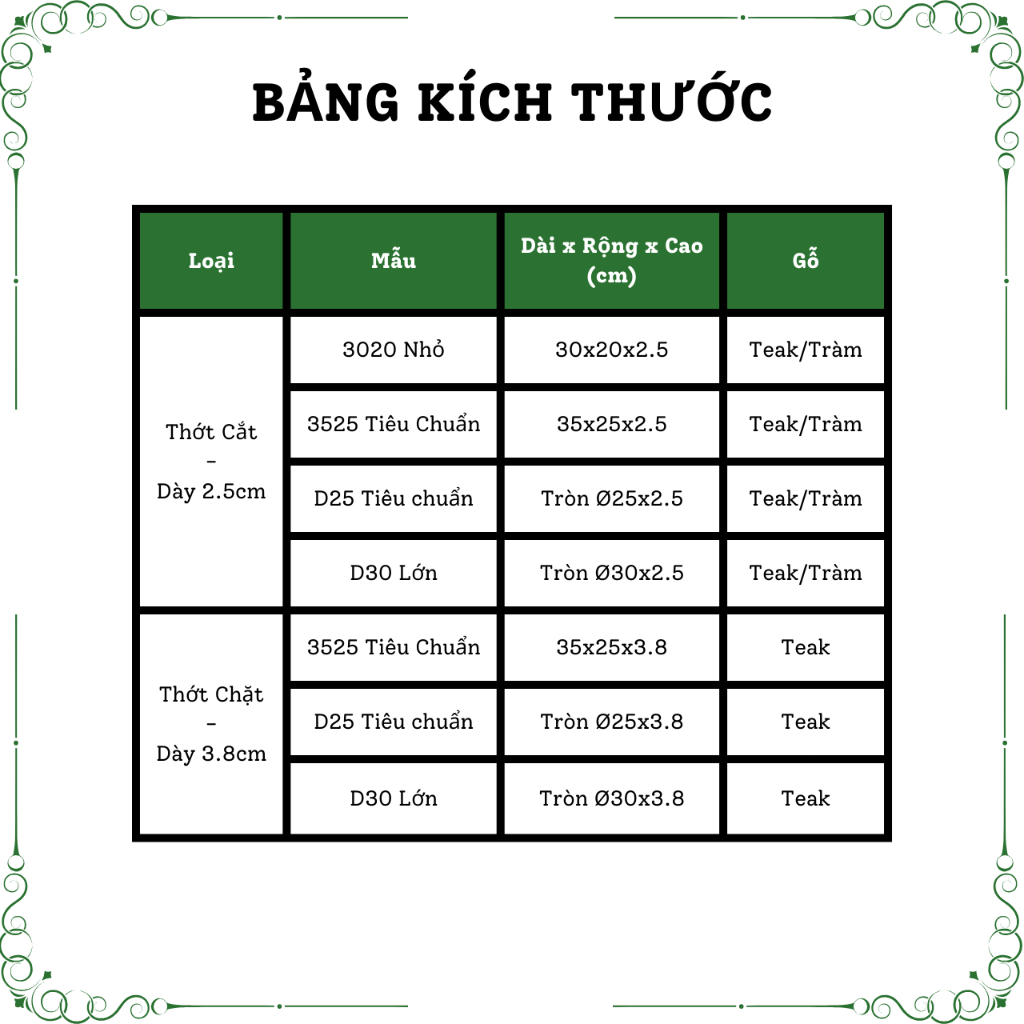 [Thớt Chặt] Thớt Gỗ KOMORA, Miễn Phí Khắc Theo Yêu Cầu, Quà Tặng Ý Nghĩa, Không Dăm Gỗ, Bền Chắc, Độ Bền Cao