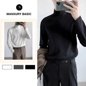 Áo Giữ Nhiệt Nam, Áo Len Cổ 3 Phân Dài Tay Co Giãn 4 Chiều, Áo Thun Nam Giữ Ấm Mùa Đông Mềm Mịn L02