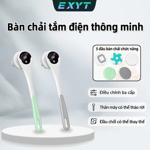 Bàn Chải Tắm Điện EXYT,Trải Nghiệm Spa 5 in 1,Tự Động Xoay 360°, Chống Nước IPX6, 5 Đầu Chải, Sạc USB, Vệ Sinh Toàn Thân