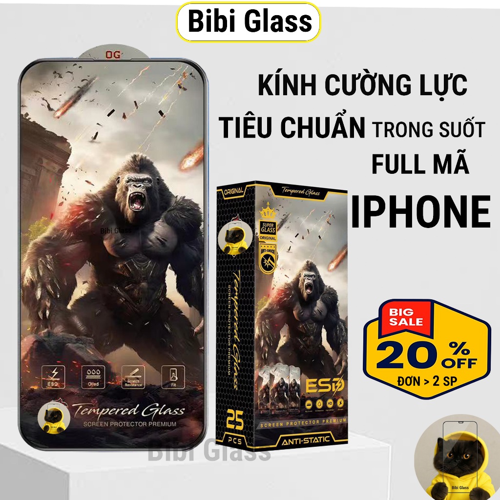 Kính cường lực iPhone 17 pro max  6plus 6s 6splus 7 7plus 8 8plus x xs 11 12 13 14 15 16 promax plus
