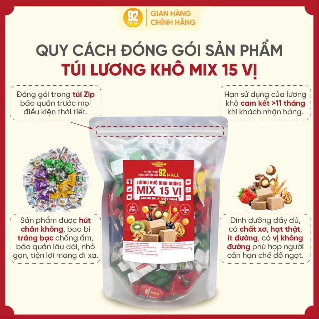 [GIÁ SỈ] 5Kg Lương Khô Mix 15 Vị Hạt Dinh Dưỡng Và Trái Cây Dùng Để Ăn Vặt Ăn Sáng Thay Bữa