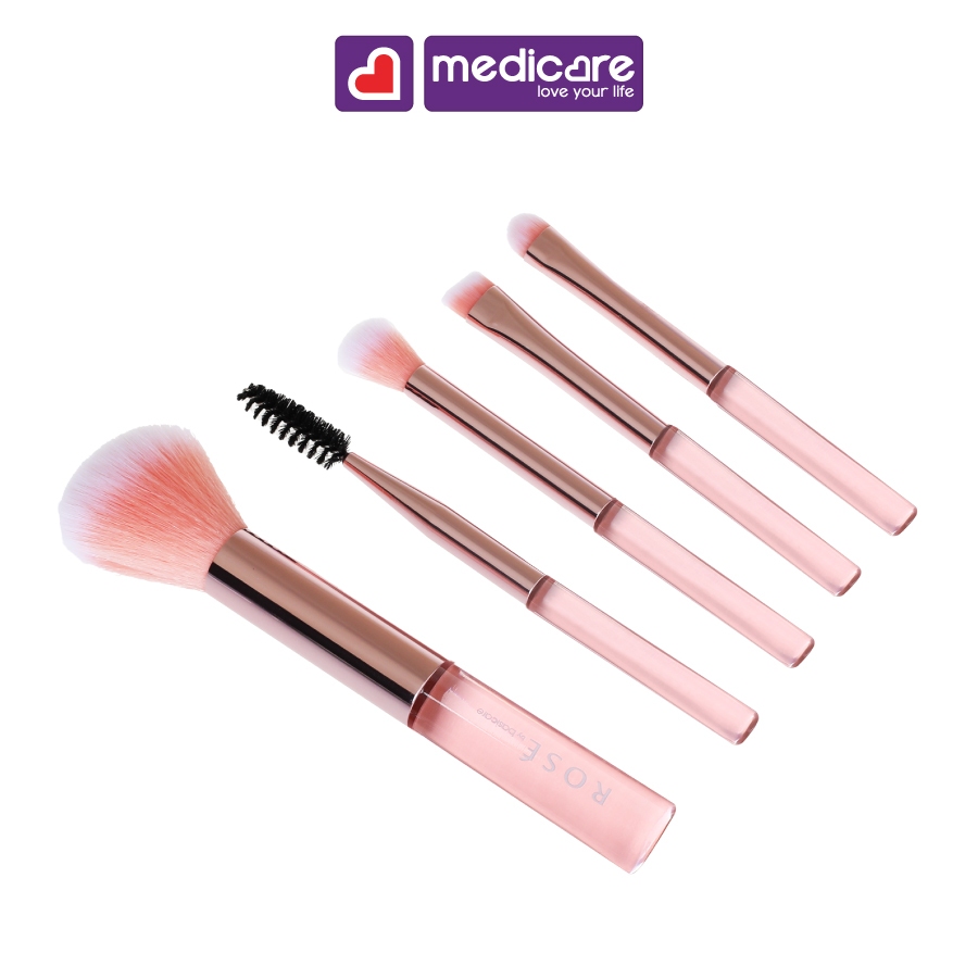 Bộ cọ trang điểm + mút tán nền ROSÉ 7 cái 7302