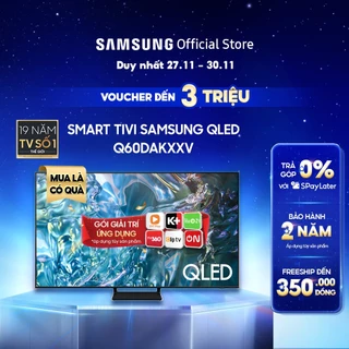 Smart Tivi Samsung QLED Q60DAKXXV - Miễn phí lắp đặt