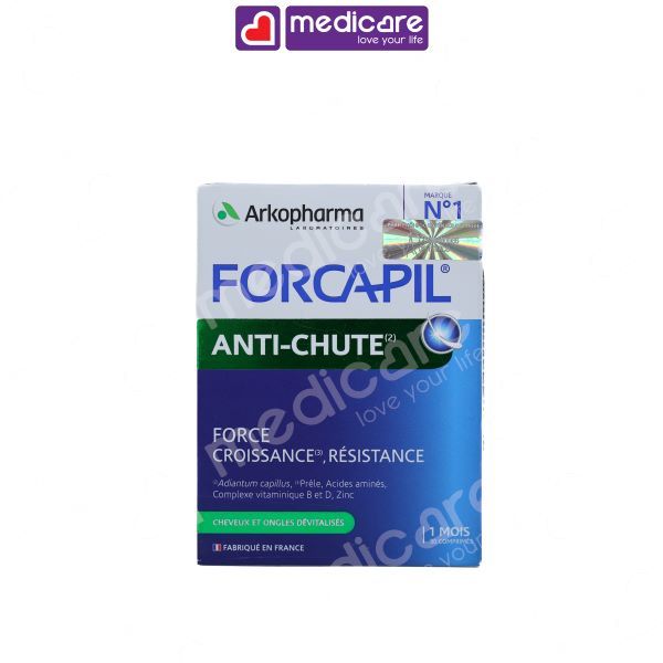 Viên uống ARKOPHARMA Forcapil Anti Chute giảm rụng tóc hộp 30 viên