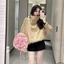 Áo khoác măng tô GUMIN thiết kế cổ cao phối cúc cài kèm đai cổ tay sang trọng, áo khoác nữ thu đông cao cấp