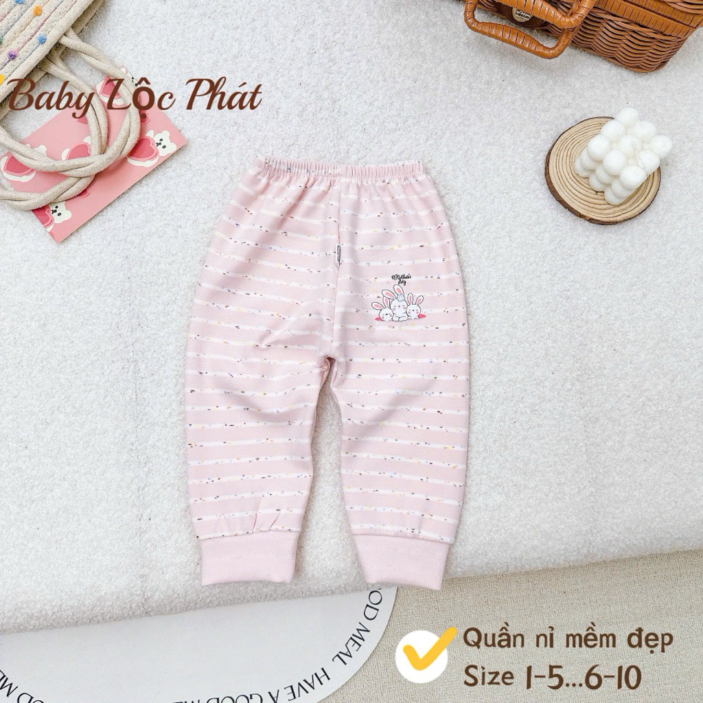 COMBO 5 Quần Dài Thu Đông Chất NỈ Siêu Nềm Đẹp Cho Bé Trai, Gái Từ 4-17kg