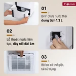 Máy hút ẩm lọc không khí 7L công nghệ block FUJIHOME DH07 máy nén sấy quần áo — ảnh 7