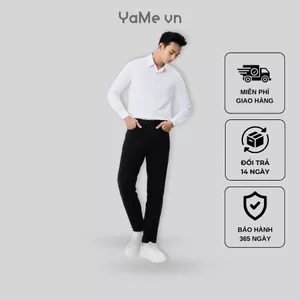 Quần Kaki Nam DurableTex™ Vải Dày Dặn Sờ Êm Tay Non Branded 055 Dáng Ôm Vừa F2 24597 |YaMe|