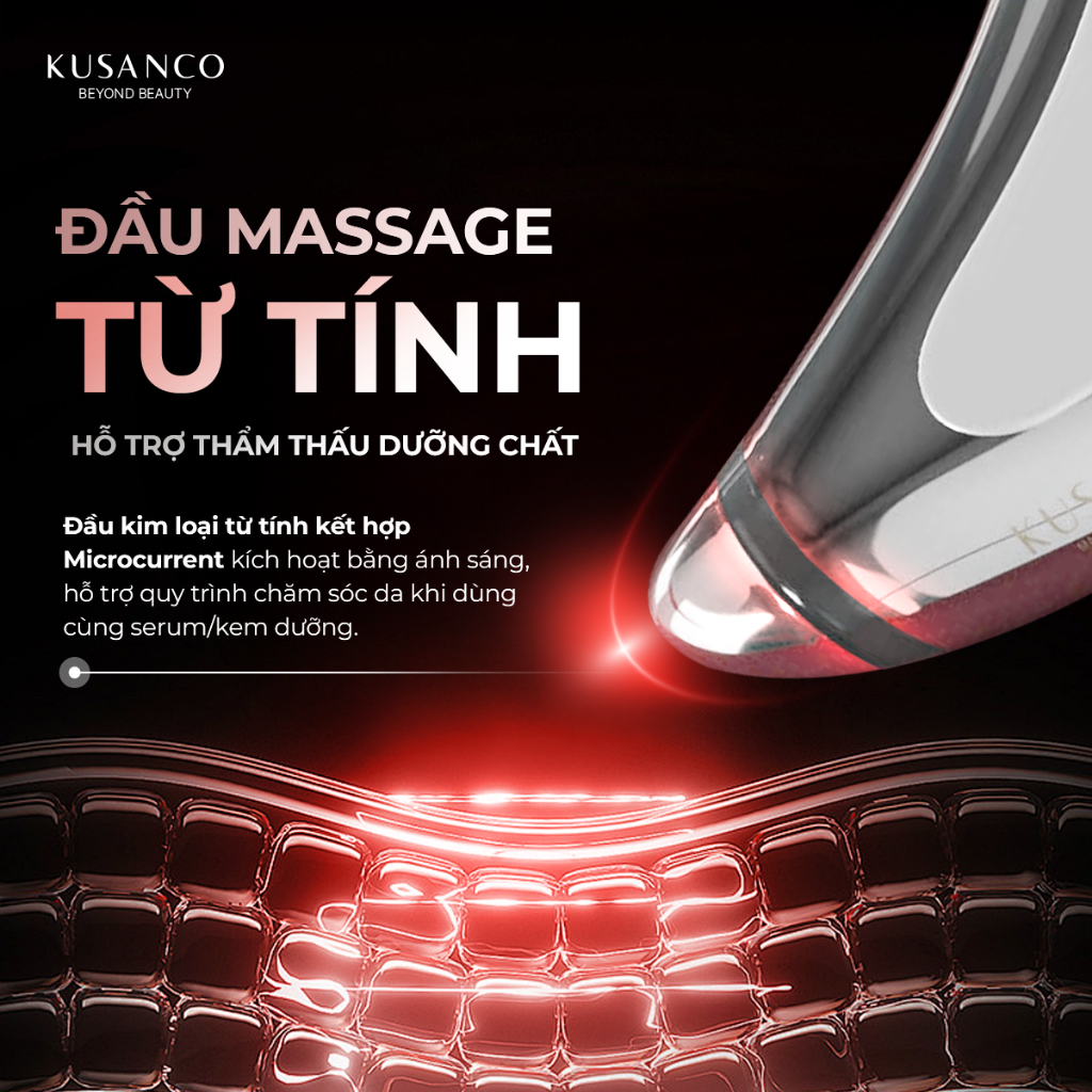 Dụng cụ Guasha Massage Mặt Microcurrent Cool Gua Sha KUSANCO – Thư Giãn & Chăm Sóc Da Mặt | BigBuy360 - bigbuy360.vn