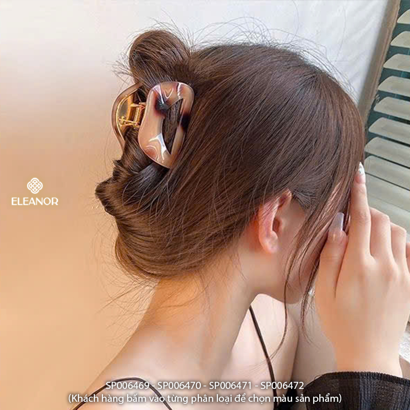 Kẹp tóc nữ càng cua Eleanor Accessories kiểu dáng basic kẹp tóc ngọc trai nhân tạo phụ kiện tóc 6469