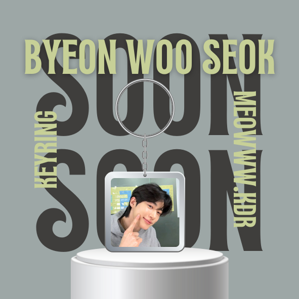 Móc khoá / Keyring diễn viên Byeon Woo Seok siêu cấp đẹp trai, ga lăng, tinh tế phim Lovely Runner, Cõng anh mà chạy