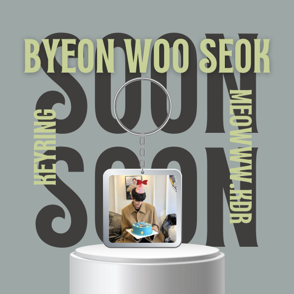 Móc khoá / Keyring diễn viên Byeon Woo Seok siêu cấp đẹp trai, ga lăng, tinh tế phim Lovely Runner, Cõng anh mà chạy