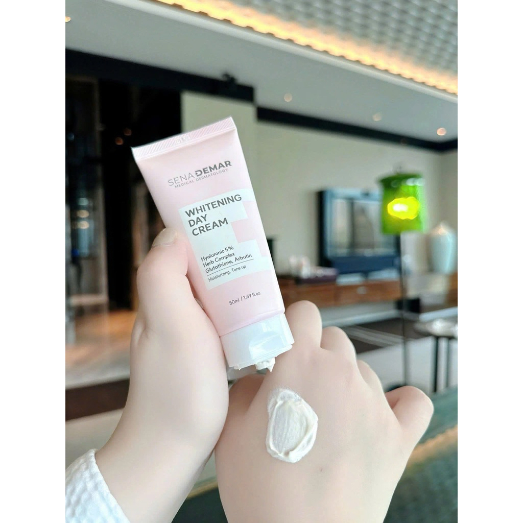 Kem ngày Sena demar whitening day cream 50ml  Hàn Quốc hạn 2028 kem ngày senademar kem lười senademar  IS99