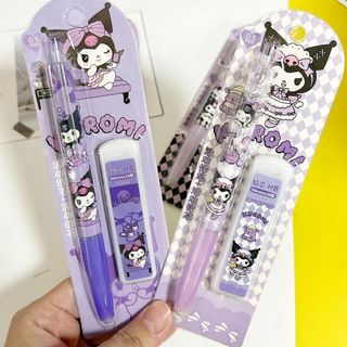 Hỏa Tốc - Set Bút Chì Bấm Kèm Ruột Chì Thay Thế KUROMI - Quà Tặng Cute Cho Học Sinh ♥
