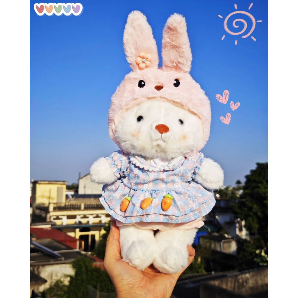Gấu Bông Lena Bear Phối Đồ CosPlay Nhân Vật Stitch Thỏ Lotso Cún Cừu Đáng Yêu Quà Tặng Cho Bạn Gái,Trẻ Em Ngày Sinh Nhật
