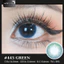 Lens mắt 445 Green màu xanh ngọc không viền tự nhiên, size nhỏ - LUNA EYES brand