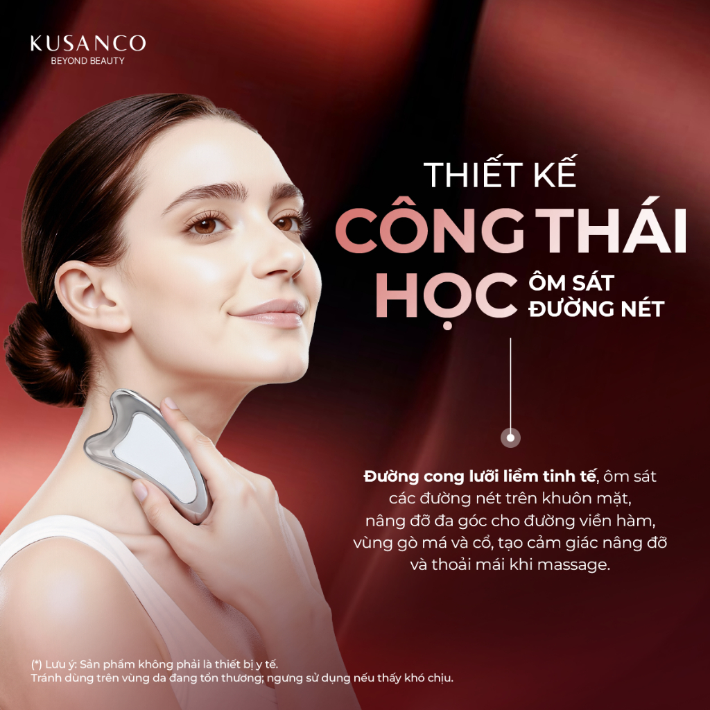 Dụng cụ Guasha Massage Mặt Microcurrent Cool Gua Sha KUSANCO – Thư Giãn & Chăm Sóc Da Mặt | BigBuy360 - bigbuy360.vn