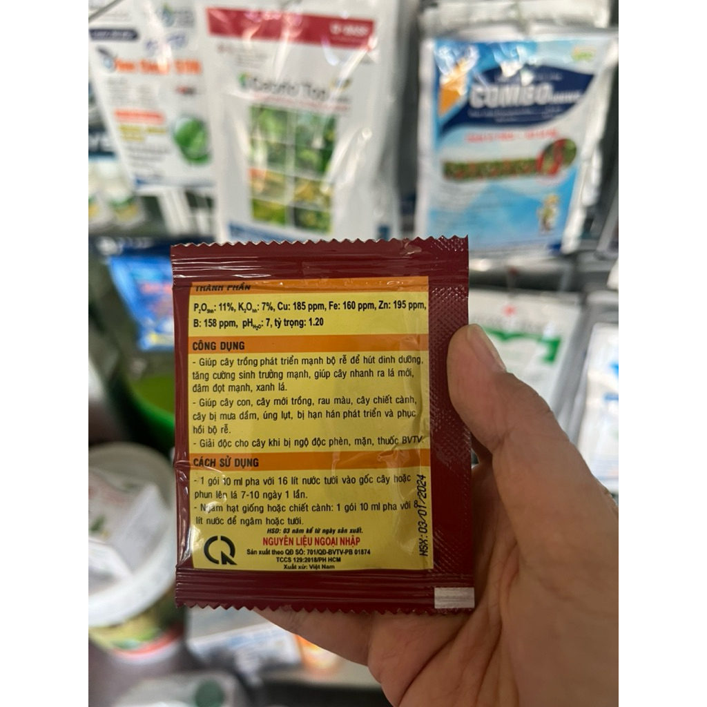 Ra rễ hiệu Đầu bò bổ sung vi lượng gói 10ml