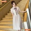Đầm thiết kế BEMINE cổ sơ mi đính nơ dáng chữ A phù hợp đi làm, đi chơi-B177