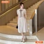 Đầm thiết kế BEMINE cổ sơ mi đính nơ dáng chữ A phù hợp đi làm, đi chơi-B177