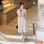Đầm thiết kế BEMINE cổ sơ mi đính nơ dáng chữ A phù hợp đi làm, đi chơi-B177