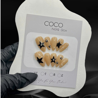 (Hỏa Tốc) Nailbox thiết kế, Móng tay úp vẽ ngôi sao G121 cá tính
