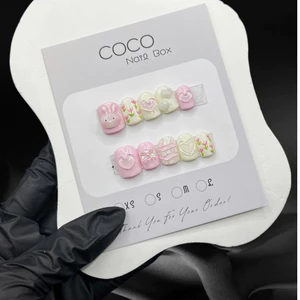 Móng úp tay, Nailbox thiết kế nặn nổi 3D G145 dành cho bé gái từ 4-13 tuổi nhà GEMYCHIP