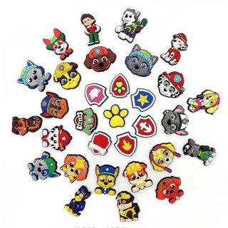 Set 12 Sticker/ Charm gắn dép chó cứu hộ vui vẻ