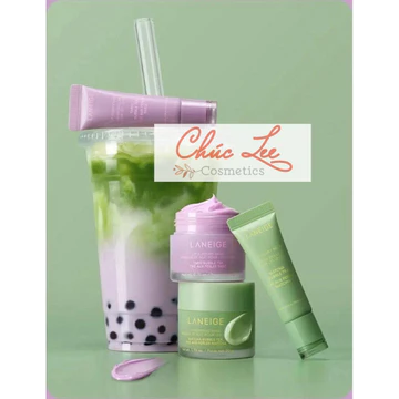 [HÀNG MỚI NHÀ LANEIGE] MẶT NẠ NGỦ Dưỡng MÔI Laneige trà sữa latte macha và khoai môn VỊ BUBBLE TEA 20g